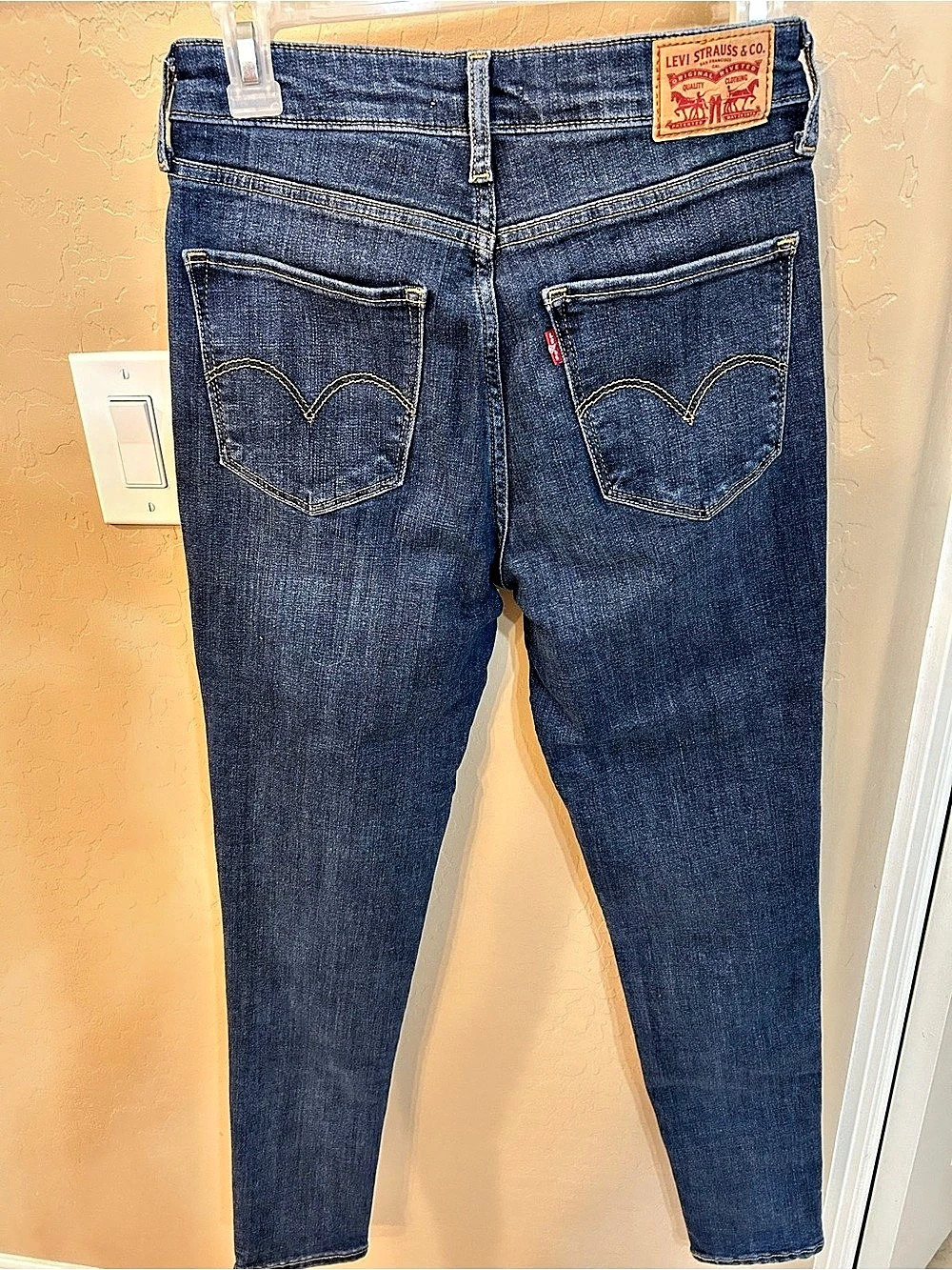 Levi's 721 High Rise Skinny Jeans Blue Waist 27